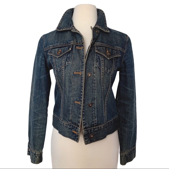 Gap classic vintage wash look jean jacket size XS - Picture 1 of 8